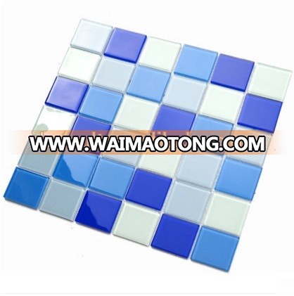 crystal glass mosaic tile for swimming pool tile price